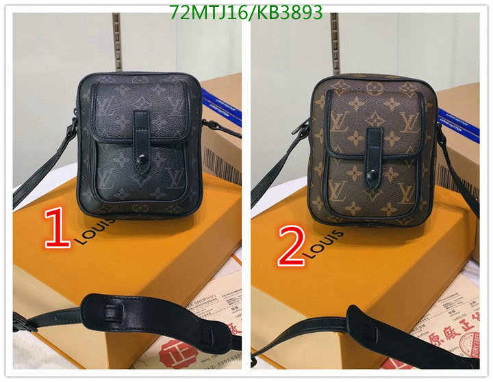 LV Bags-(4A)-Pochette MTis Bag-Twist-,Code: KB3893,$: 72USD