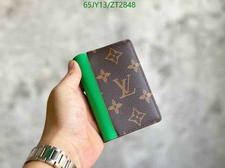 LV Bags-(Mirror)-Wallet-,Code: ZT2848,$: 65USD