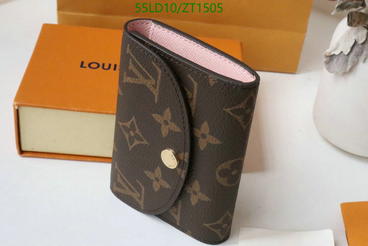 LV Bags-(Mirror)-Wallet-,Code: ZT1505,$: 55USD