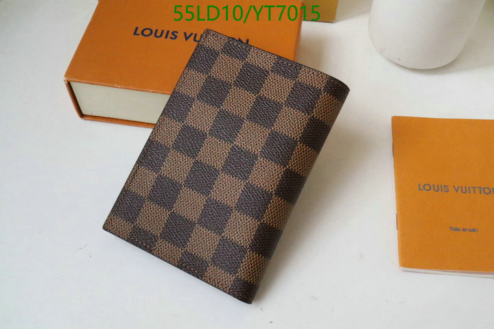 LV Bags-(Mirror)-Wallet-,Code: YT7015,$: 55USD