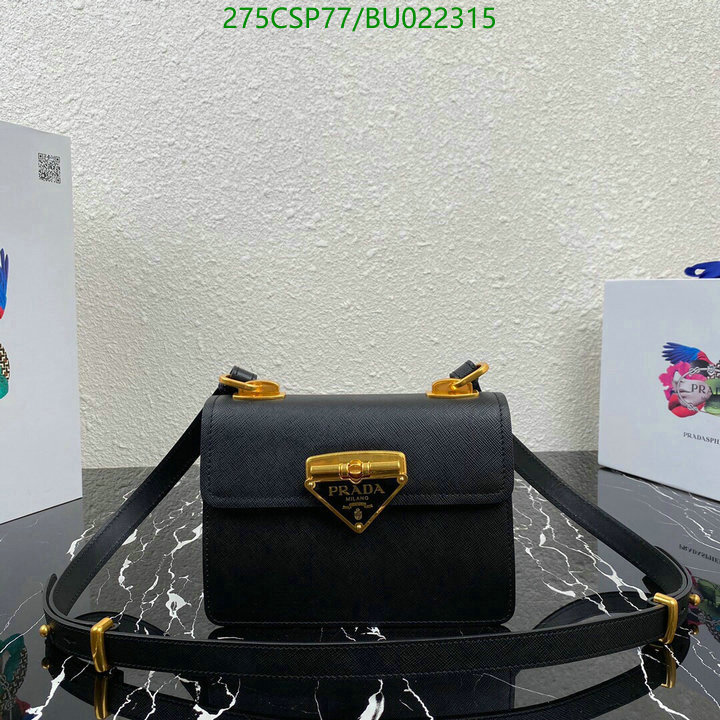 Prada Bag-(Mirror)-Diagonal-,Code: BU022315,$: 275USD