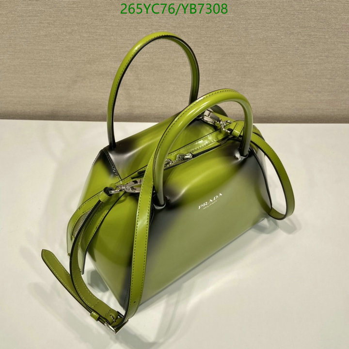 Prada Bag-(Mirror)-Handbag-,Code: YB7308,$: 265USD