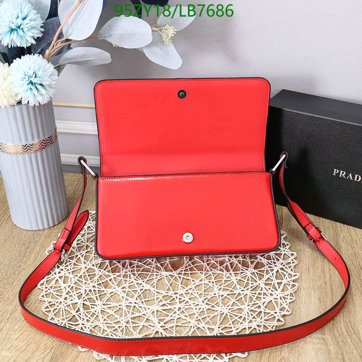 Prada Bag-(4A)-Diagonal-,Code: LB7686,$: 95USD