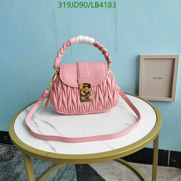 Miu Miu Bag-(Mirror)-Handbag-,Code: LB4183,$: 319USD