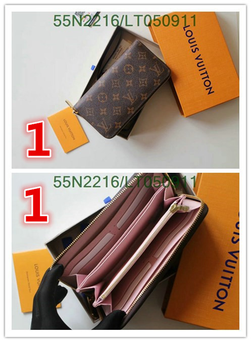 LV Bags-(Mirror)-Wallet-,Code:LT050911,$: 55USD