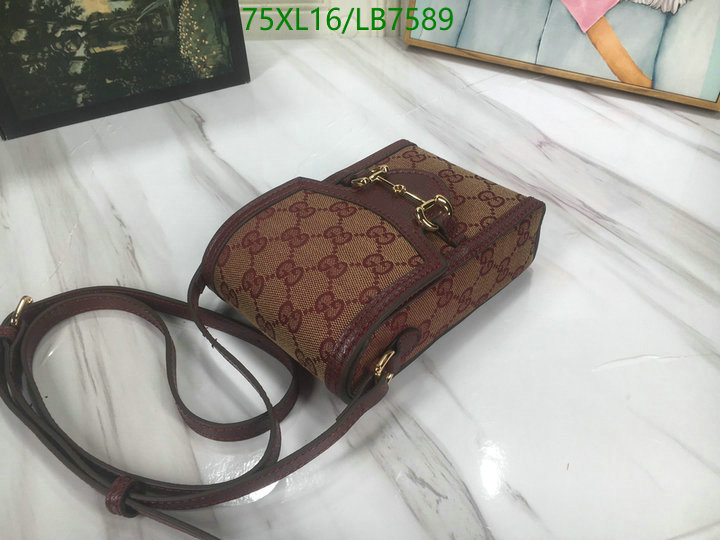 Gucci Bag-(4A)-Horsebit-,Code: LB7589,$: 75USD