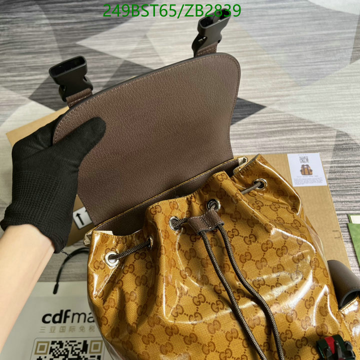 Gucci Bag-(Mirror)-Backpack-,Code: ZB2839,$: 249USD