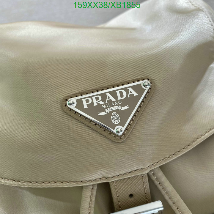 Prada Bag-(Mirror)-Backpack-,Code: XB1855,$: 159USD