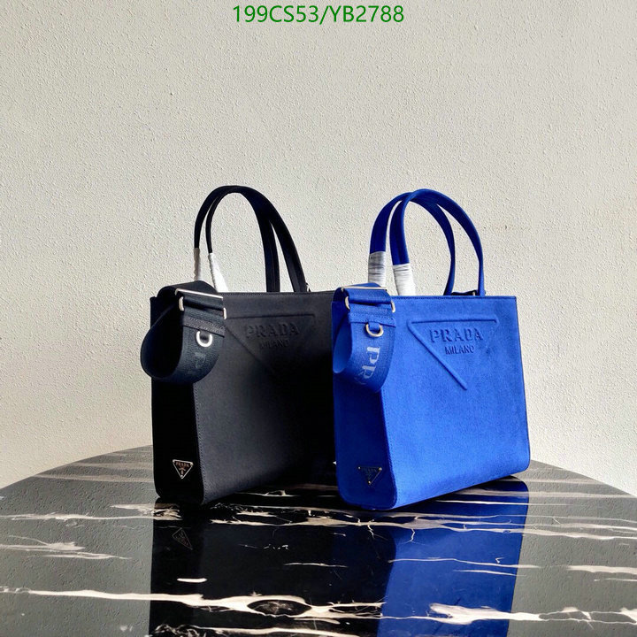 Prada Bag-(Mirror)-Diagonal-,Code: YB2788,$: 199USD