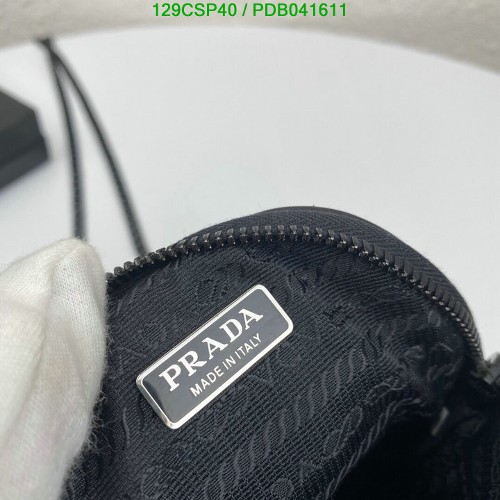 Prada Bag-(Mirror)-Diagonal-,Code: PDB041611,$: 129USD