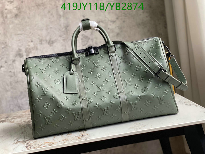 LV Bags-(Mirror)-Keepall BandouliRe 45-50-,Code: YB2874,$: 419USD