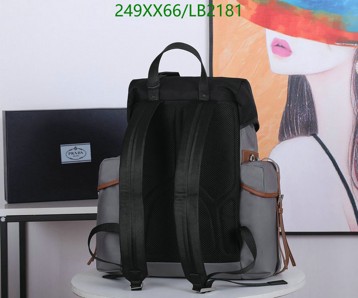 Prada Bag-(Mirror)-Backpack-,Code: LB2181,$: 249USD