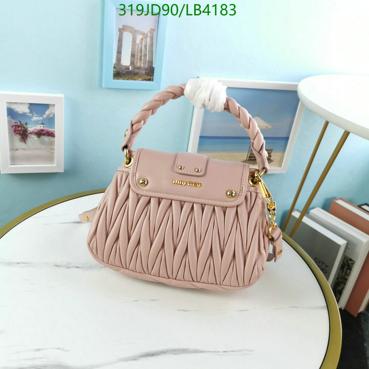 Miu Miu Bag-(Mirror)-Handbag-,Code: LB4183,$: 319USD