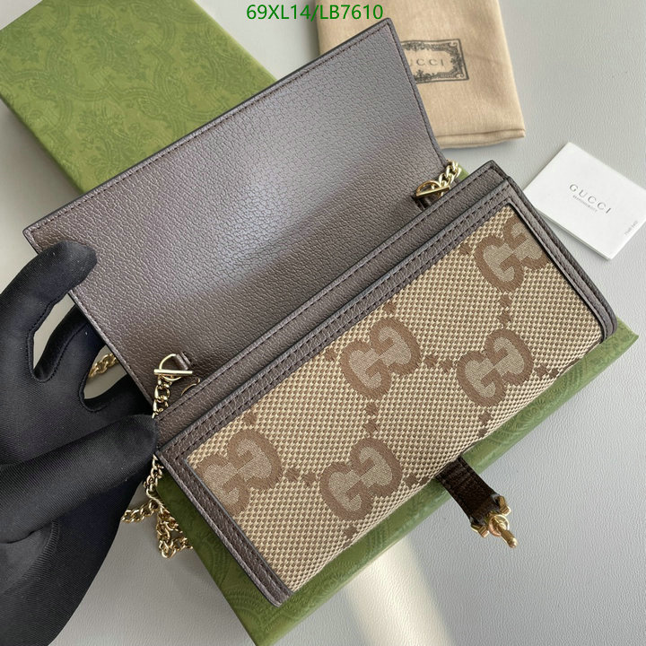 Gucci Bag-(4A)-Diagonal-,Code: LB7610,$: 69USD