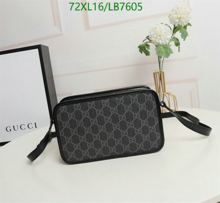 Gucci Bag-(4A)-Diagonal-,Code: LB7605,$: 72USD