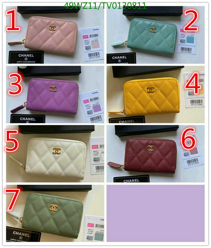 Chanel Bags ( 4A )-Wallet-,Code: TV0130811,$: 49USD