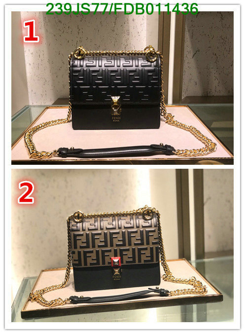 Fendi Bag-(Mirror)-Diagonal-,Code: FDB011436,$: 239USD