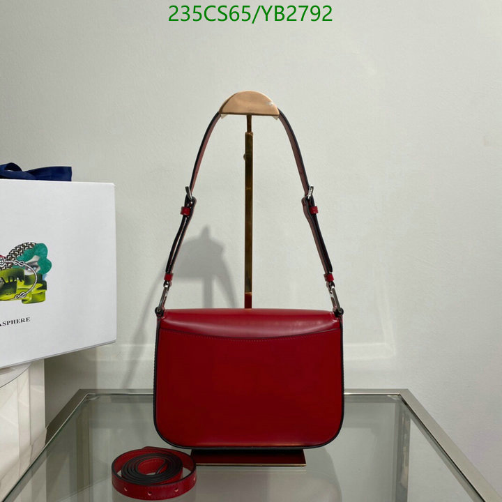 Prada Bag-(Mirror)-Diagonal-,Code: YB2792,$: 235USD