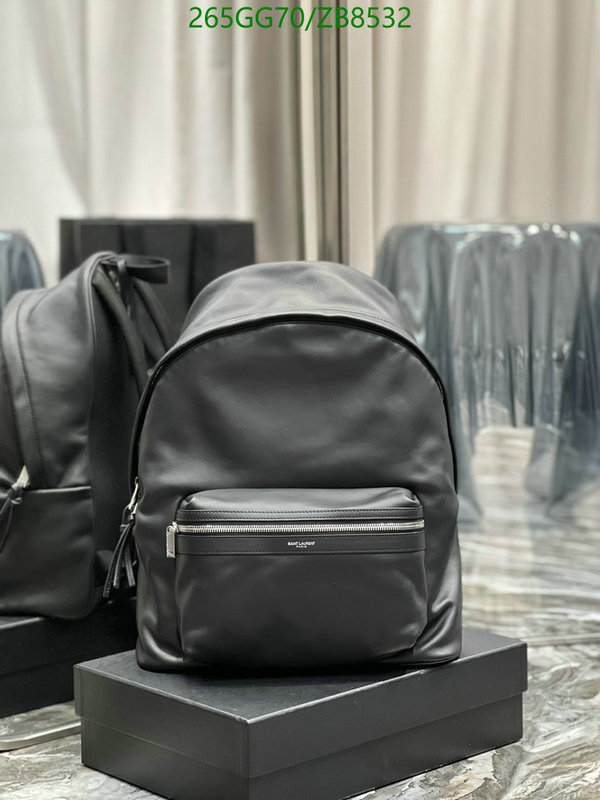 YSL Bag-(Mirror)-Backpack-,Code: ZB8532,$: 265USD