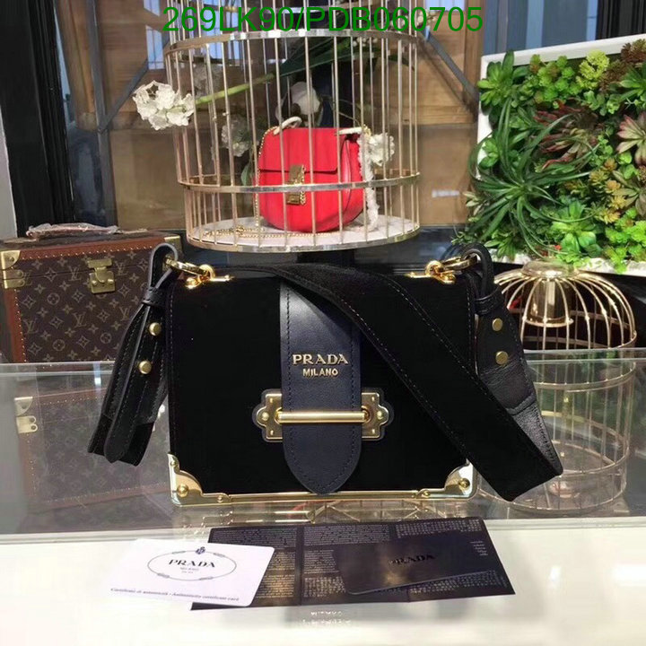 Prada Bag-(Mirror)-Diagonal-,Code: PDB060705,$: 269USD