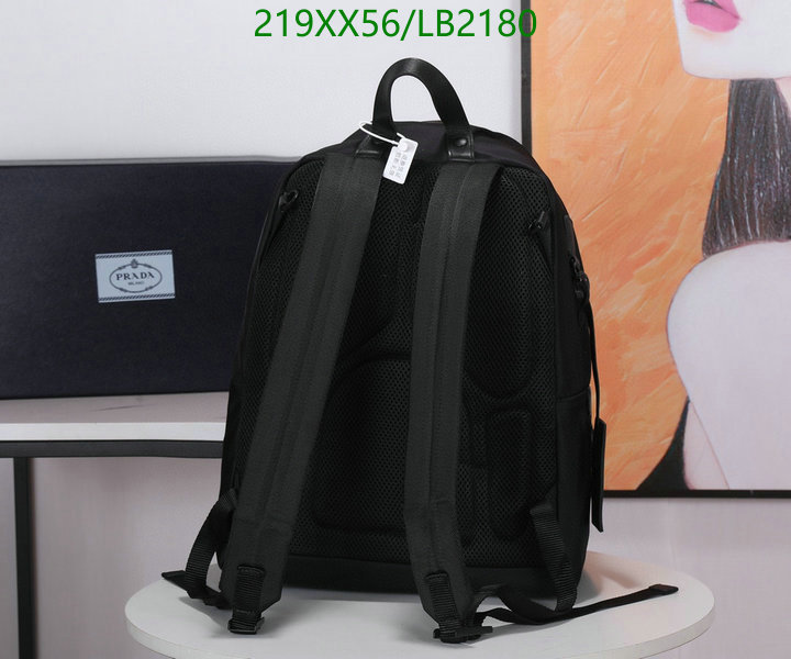 Prada Bag-(Mirror)-Backpack-,Code: LB2180,$: 219USD