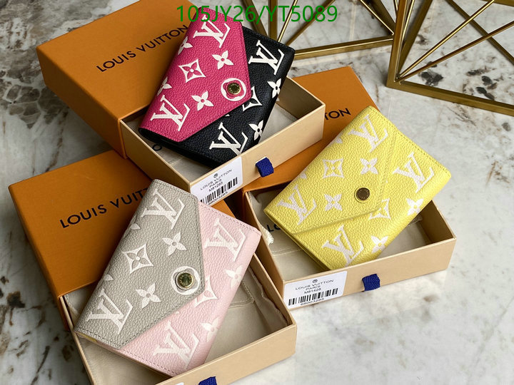 LV Bags-(Mirror)-Wallet-,Code: YT5089,$: 105USD