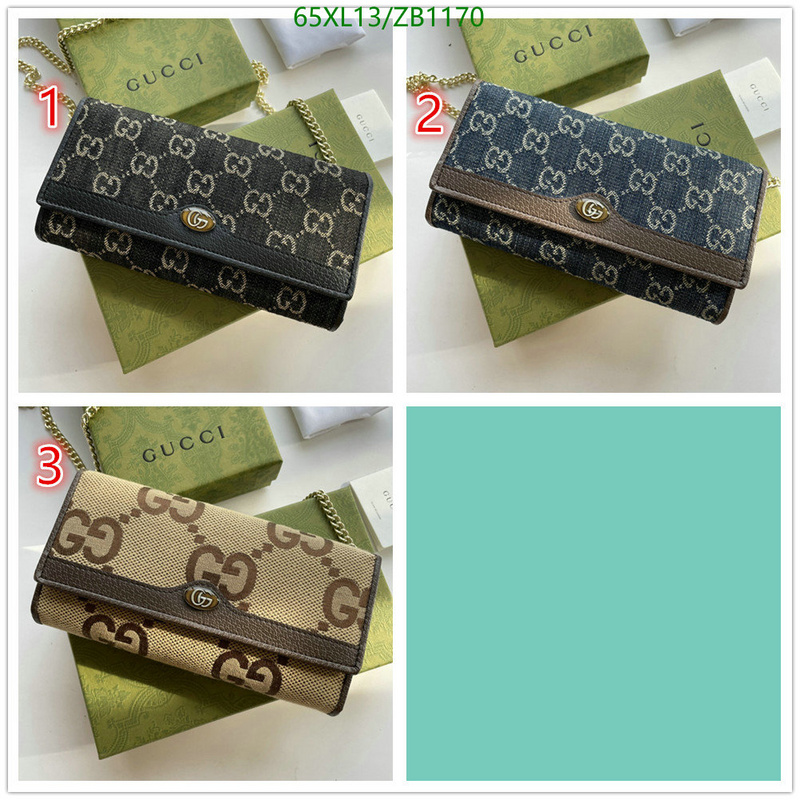 Gucci Bag-(4A)-Diagonal-,Code: ZB1170,$: 65USD