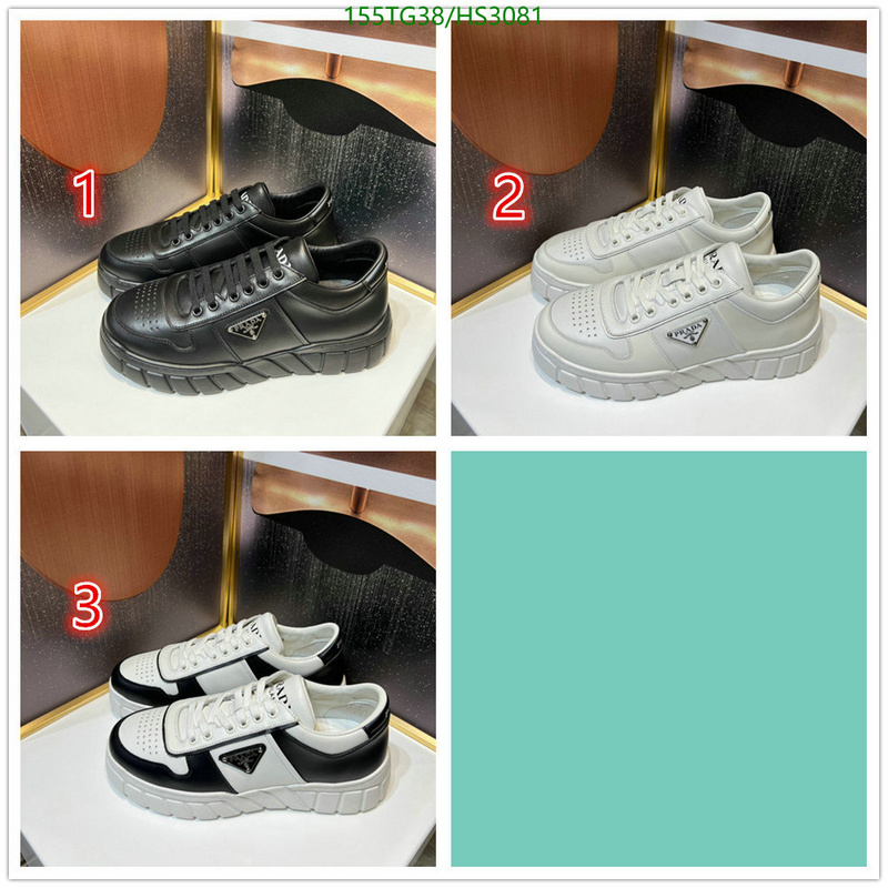 Men shoes-Prada, Code: HS3081,$: 155USD