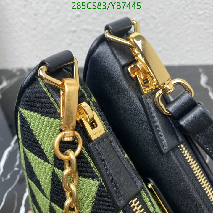 Prada Bag-(Mirror)-Triangle,Code: YB7445,$: 285USD