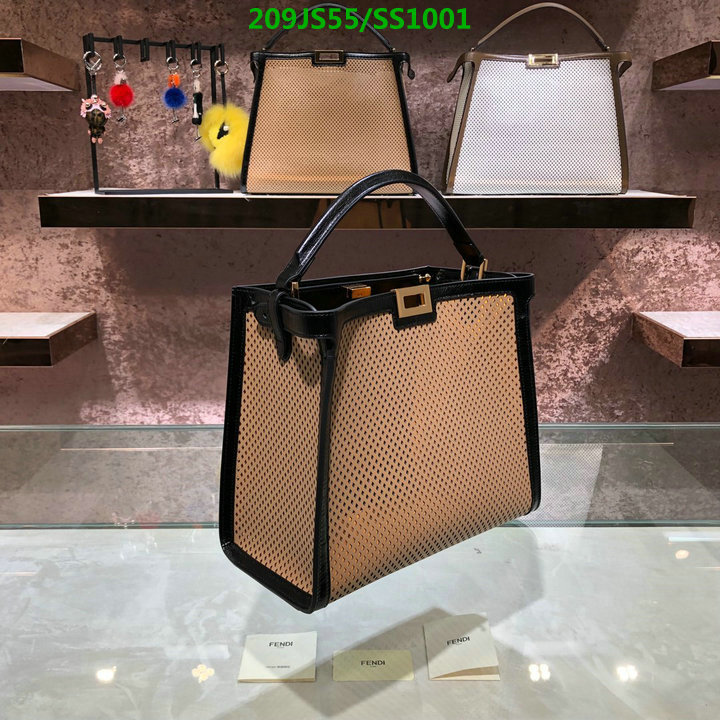 Fendi Bag-(Mirror)-Handbag-,Code: SS1001,