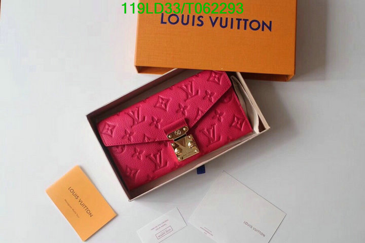 LV Bags-(Mirror)-Wallet-,Code: T062293,$: 119USD