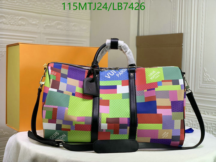LV Bags-(4A)-Keepall BandouliRe 45-50-,Code: LB7426,$: 115USD
