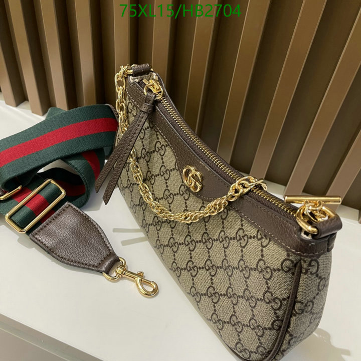 Gucci Bag-(4A)-Diagonal-,Code: HB2704,$: 75USD