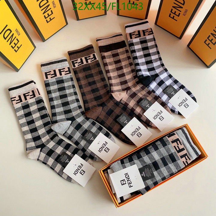 Sock-Fendi, Code: FL1043,$: 32USD