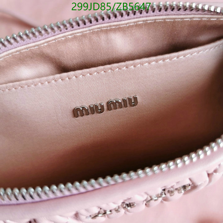 Miu Miu Bag-(Mirror)-Diagonal-,Code: ZB5647,$: 299USD