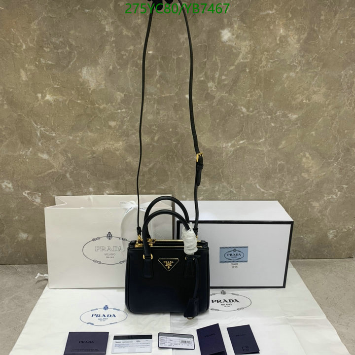 Prada Bag-(Mirror)-Diagonal-,Code: YB7467,$: 275USD