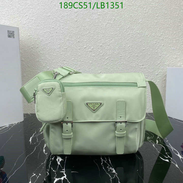 Prada Bag-(Mirror)-Diagonal-,Code: LB1351,$: 189USD