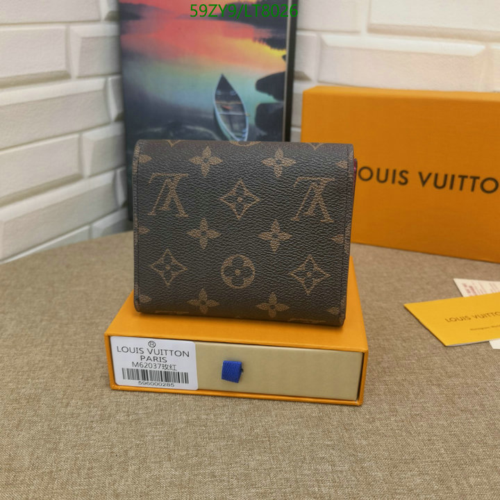 LV Bags-(4A)-Wallet-,Code: LT8026,$: 59USD