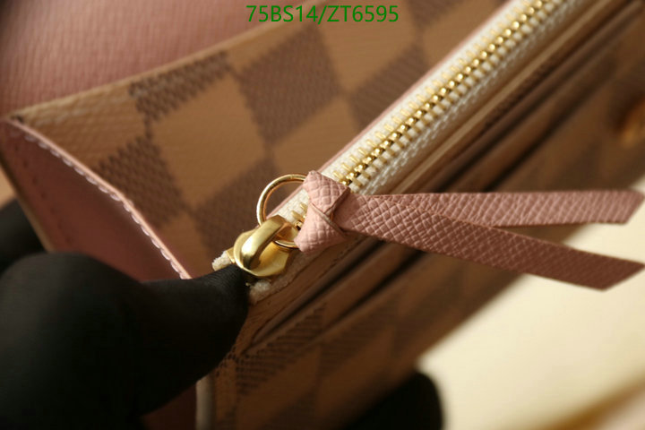 LV Bags-(Mirror)-Wallet-,Code: ZT6595,$: 75USD