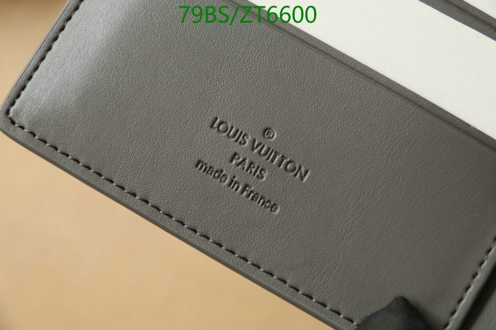 LV Bags-(Mirror)-Wallet-,Code: ZT6600,$: 79USD