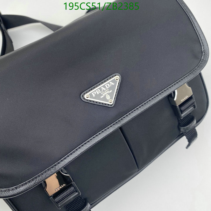 Prada Bag-(Mirror)-Diagonal-,Code: ZB2385,$: 195USD