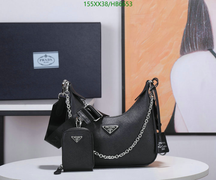 Prada Bag-(Mirror)-Re-Edition 2005,Code: HB6653,$: 155USD