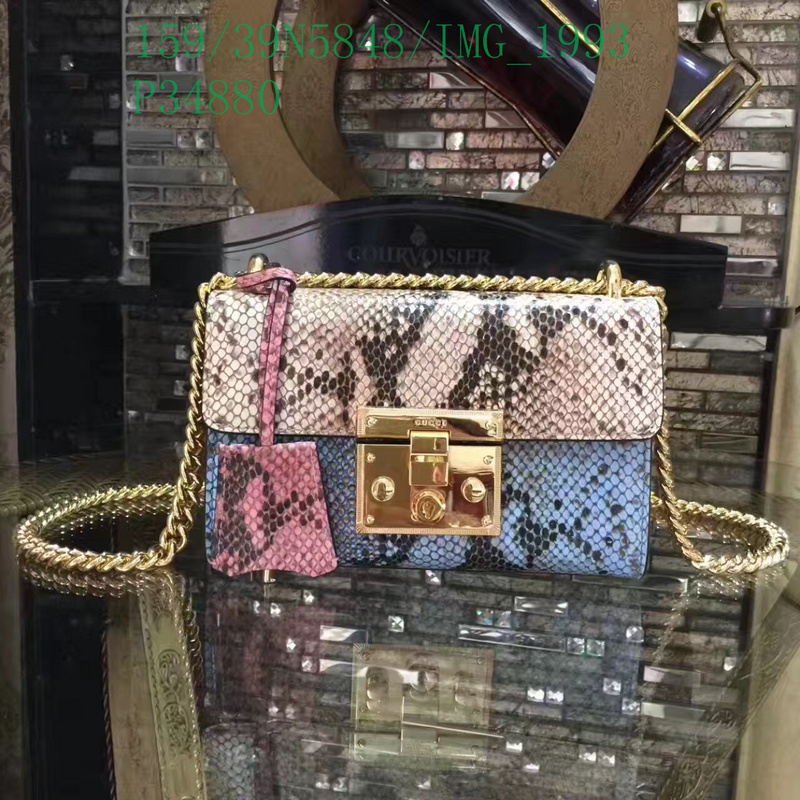 Gucci Bag-(Mirror)-Padlock,Code: GGB112739,$: 159USD