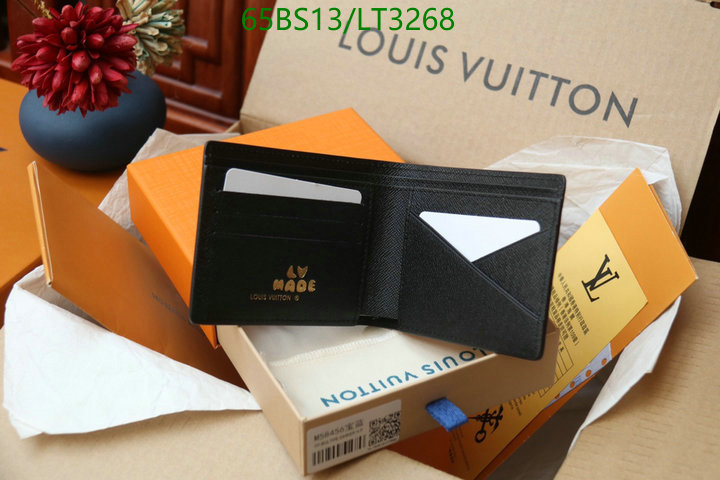 LV Bags-(Mirror)-Wallet-,Code: LT3268,$: 65USD