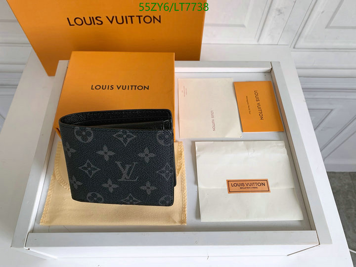 LV Bags-(4A)-Wallet-,Code: LT7738,$: 55USD