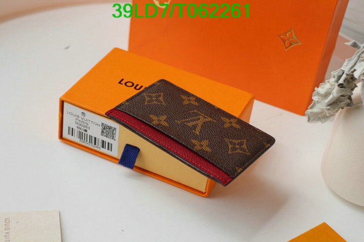 LV Bags-(Mirror)-Wallet-,Code: T062261,$: 39USD