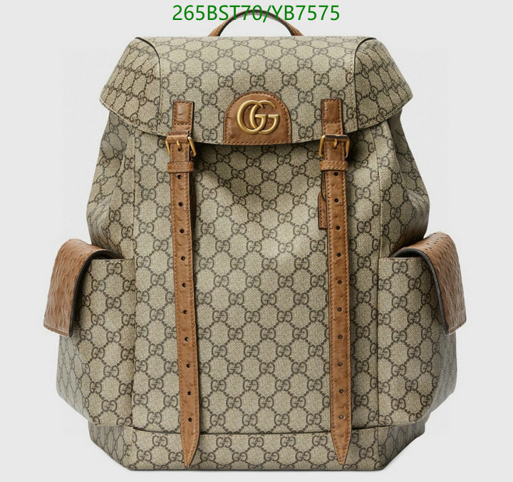 Gucci Bag-(Mirror)-Backpack-,Code: YB7575,$: 265USD