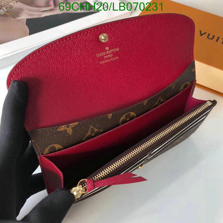 LV Bags-(Mirror)-Wallet-,Code: LB070231,$: 69USD