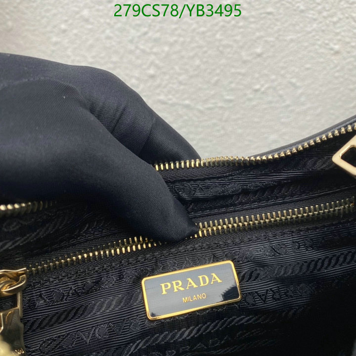 Prada Bag-(Mirror)-Diagonal-,Code: YB3495,$: 279USD