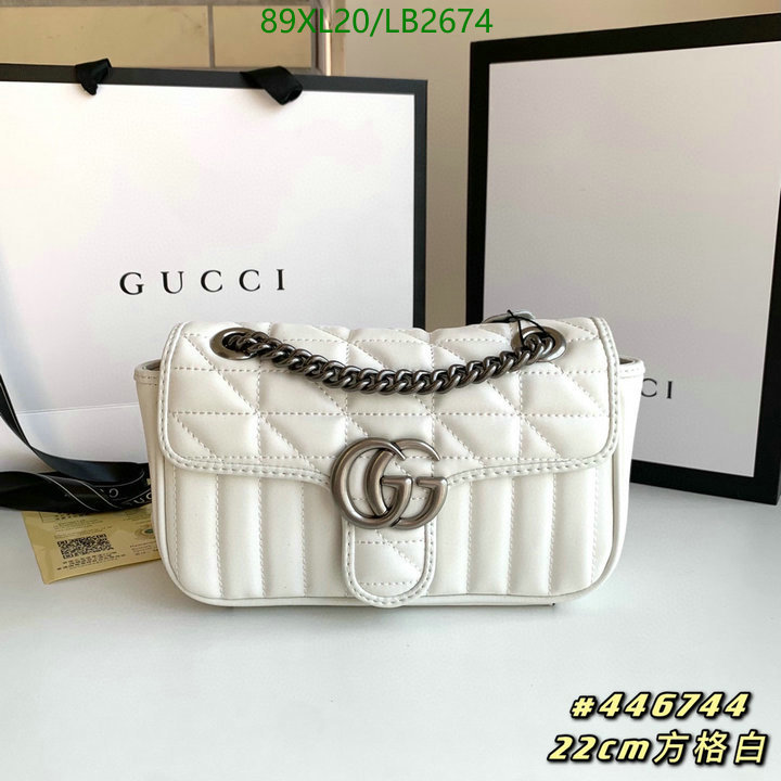 Gucci Bag-(4A)-Marmont,Code: LB2674,$: 89USD